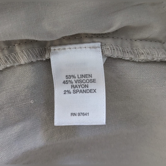 J Jill linen stretch straight wide leg pants Women's Size 22 - Picture 6 of 6